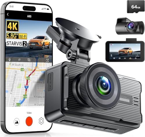 ★新品★【前後同時4K・前後STARVIS 2・独立処理リアカメラ】JOMISE A80 Pro 小型ドラレコ WiFi 6 ドライブレコーダー 前後2カメラ 最大20MB/s 360°角度調整 車内・後方撮影 3.12インチタッチパネル G 7d129349