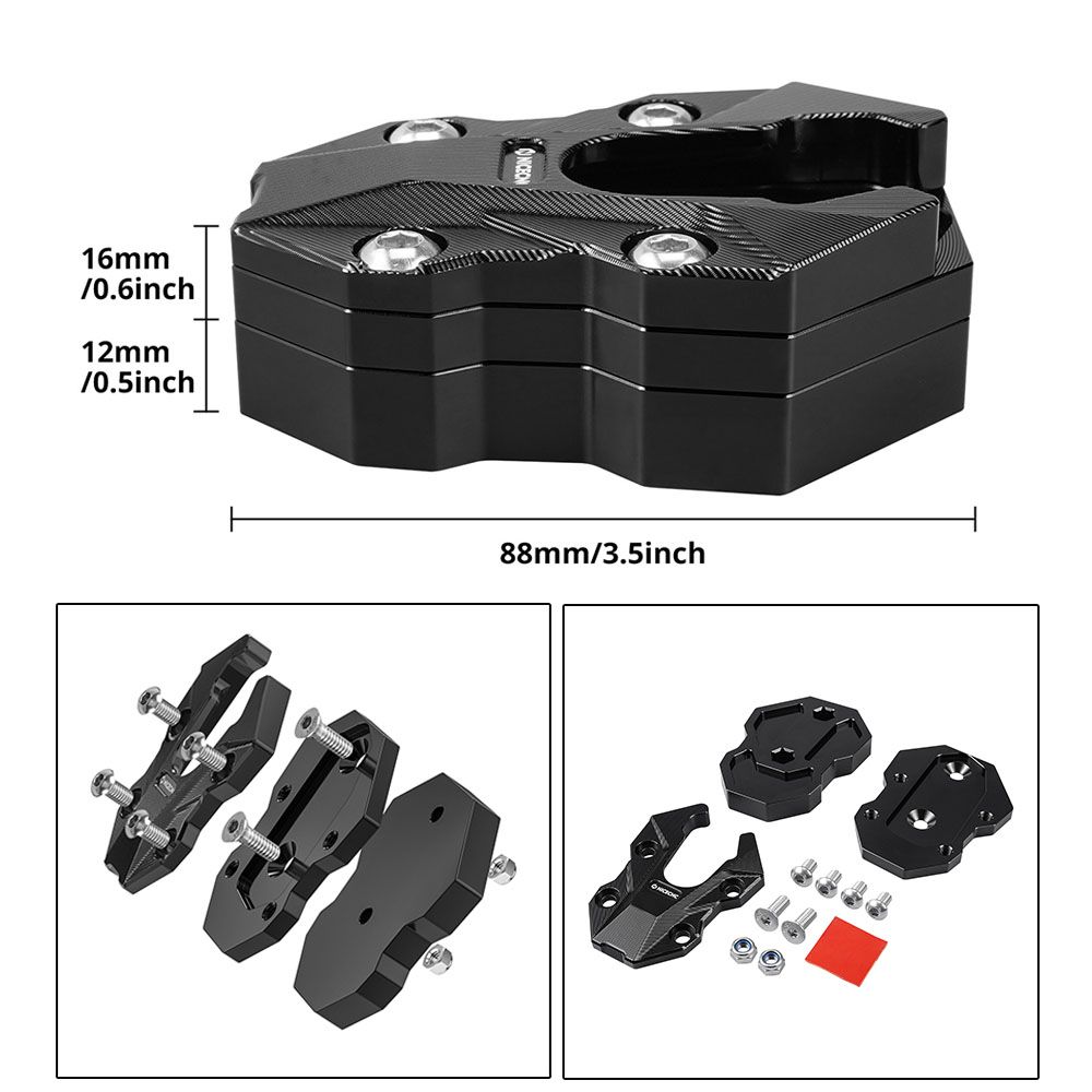 NICECNC BMW R1300GS R1300GSA 2024〜2025対応 サイドスタンド拡張プレート 拡大パッド 交換品番4653 1638616