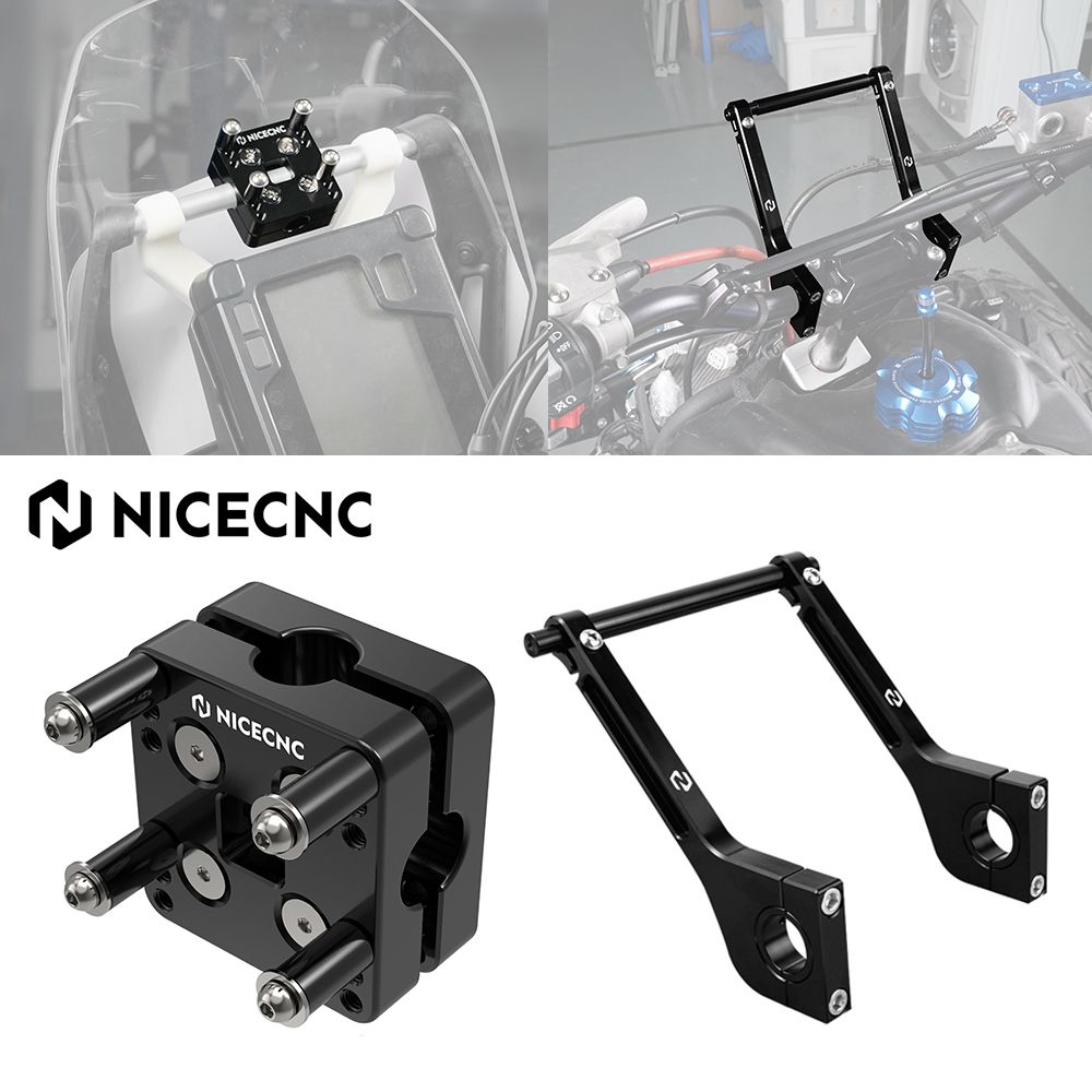 NICECNC GPSホルダー ナビゲーション ロードブック取り付けアームキット KTM ハスクバーナ スズキ ヤマハ ホンダ カワサキ シェルコ GAS-GAS対応