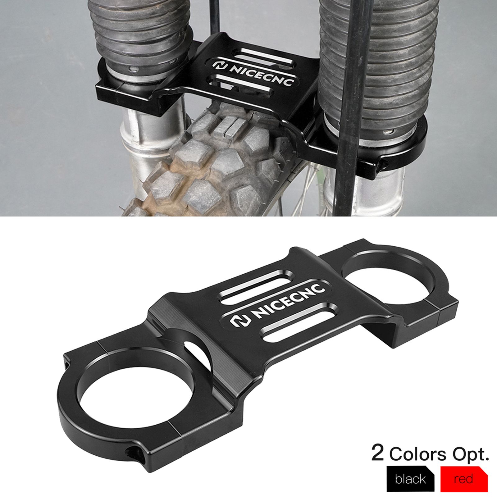 NICECNC ホンダ XR650L 1993〜2025対応 フロントフォークブレース フォークスタビライザー アルミ製