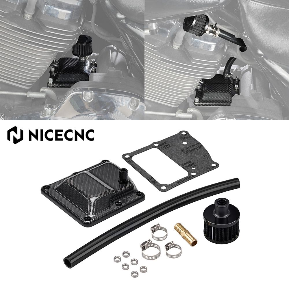 NICECNC ハーレー ソフテイル スタンダード ストリートボブ ファットボーイ ファットボブ 107 114 ローライダーS 2018〜2024対応 カーボンファイバー ベンテッドトランスミッション トップカバー