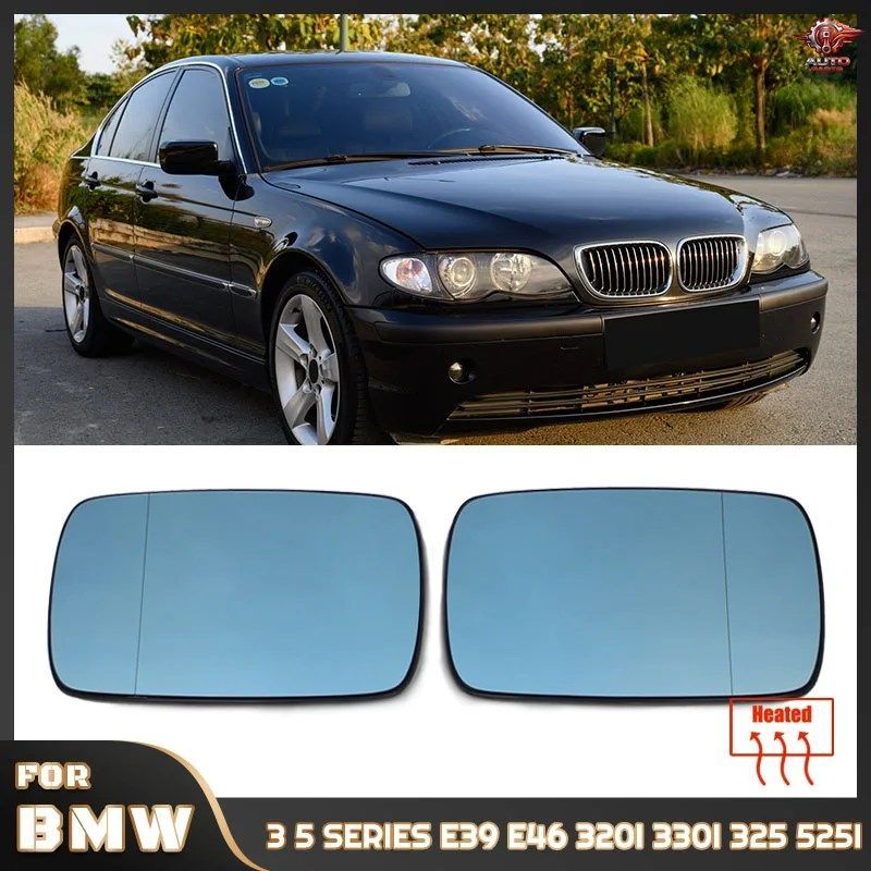 SERFAS（サーファス）MR-4Rミラー ハンドルバーミラー ガラスレンズ （右用） 車のバックミラーガラスレンズ Compatible With E46 1998-2006 51168250437 車用左/右側加熱ミ
