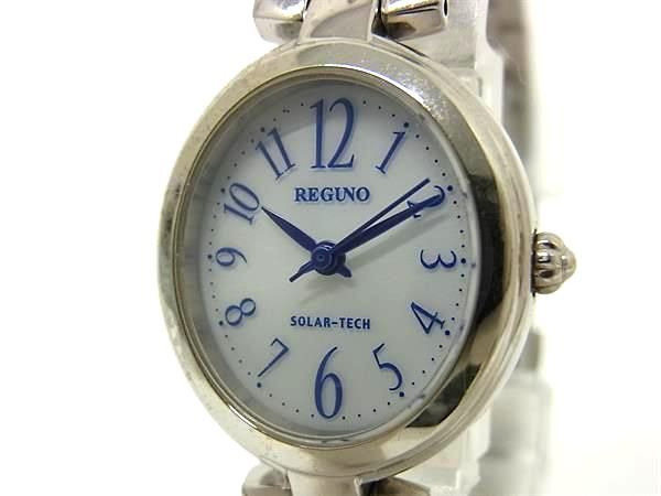 ■Working Product■ CITIZEN Citizen REGUNO SS Solar Life Waterproof Watch Watch Ladies Silver DP2164
