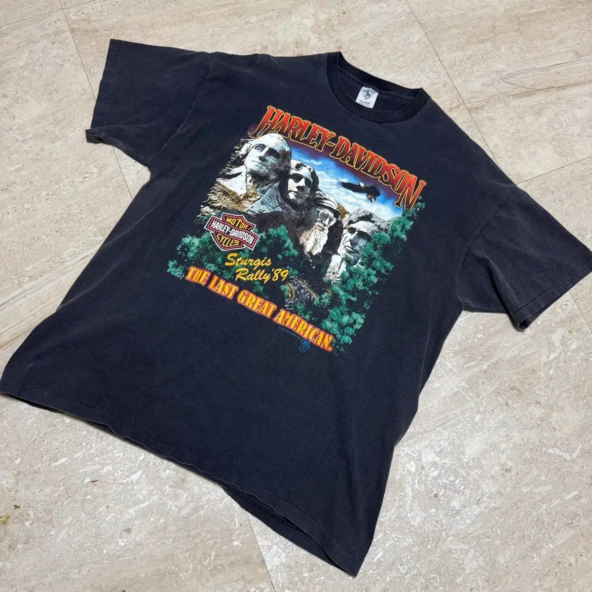 XXL ハーレーダビッドソン ヴィンテージ 80s 半袖T ブラック 出品