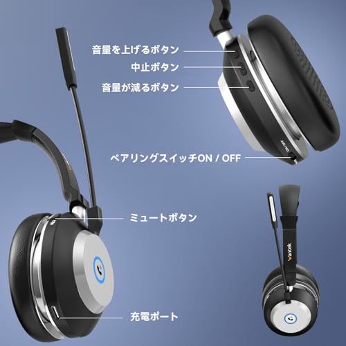 ★新品★Wantek ワイヤレスヘッドセット Bluetooth 5.2 音量調節/単一指向性ノイズキャンセリングマイク/USB2.4Gドングル PC用 無線 オンイヤーヘッドセットハンズフリー通話 46時間の通話時間 収納袋付き 急速充電 46081f5c ★新品★Wantek ワイヤレスヘッドセット Bluetooth 5.2 音量調節/単一指向性ノイズキャンセリングマイク/USB2.4Gドングル PC用 無線 オンイヤーヘッドセットハンズフリー通話 46時間の通話時間 収納袋付き 急速充電 46081f5c