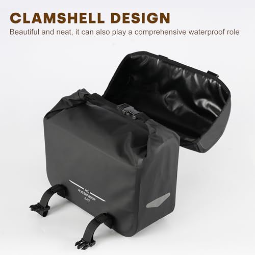 WILD HEART オートバイサドルバッグ防水バッグレトロテールバッグ 20L (10L*2) スポーツスターソフトテールダイナロードキング用レインカバー不要送料無料 8a03f95a