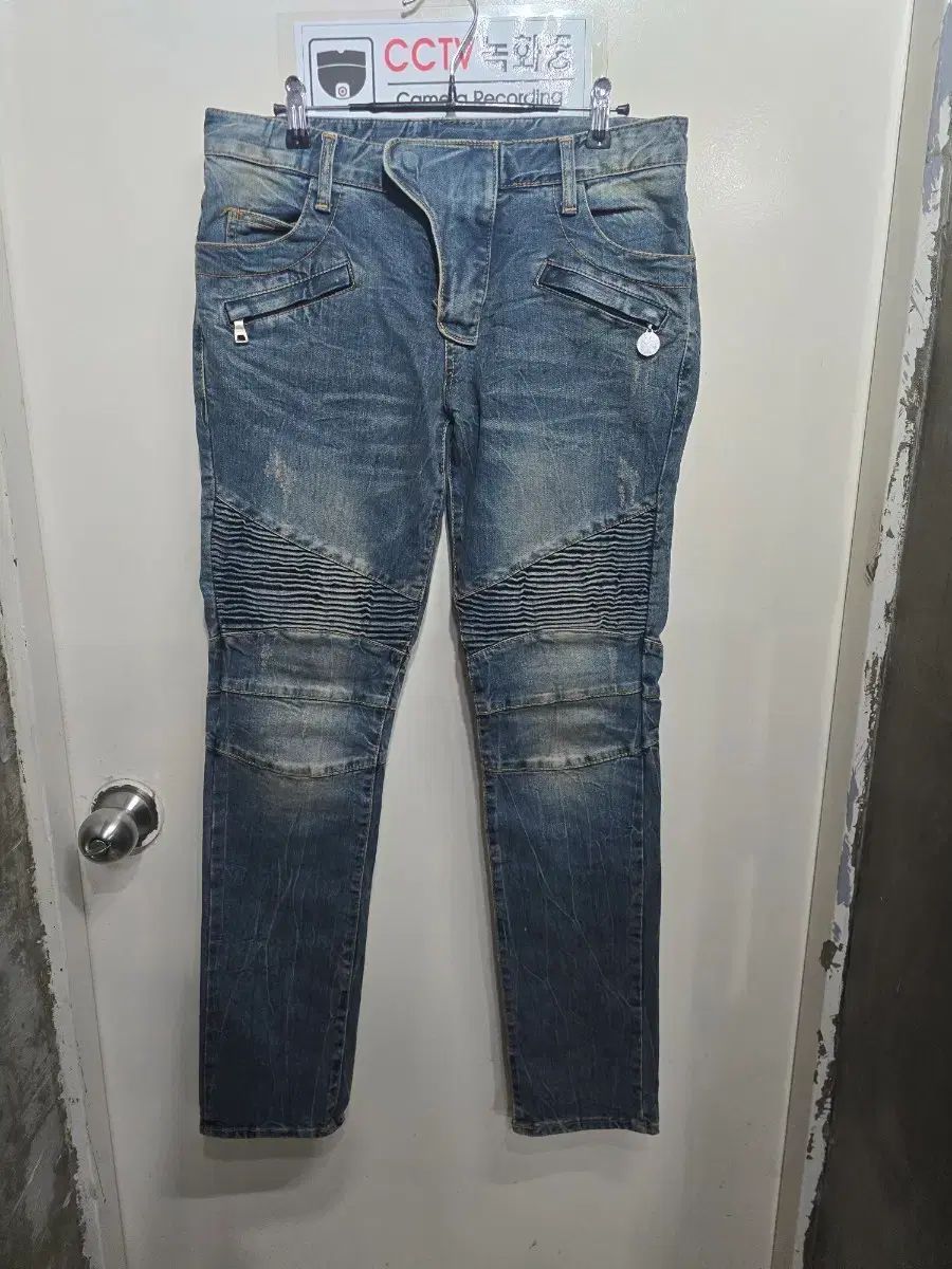 (33) BALMAIN バルマン デニム ズボン ウール パンツ