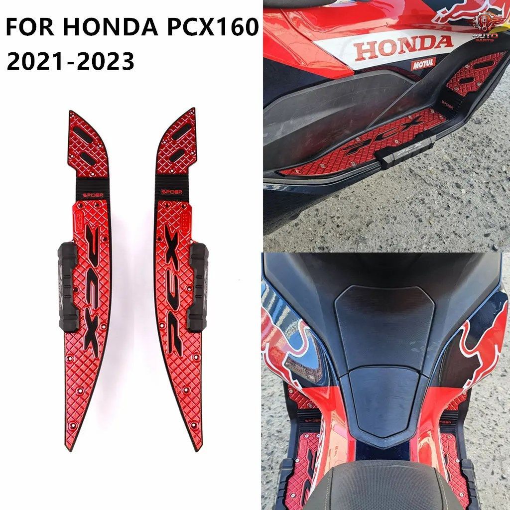 ホンダ PCX160 PCX 160 2021 - 23 オートバイ用滑り止めフットレスト フットレストパッド ペダル フットボードプレート フットパッド ステ 7,066円