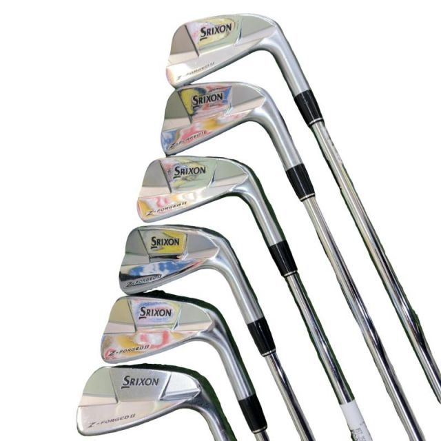 【中古】 ダンロップ SRIXON Z-FORGED II 6S アイアンセット IR 純正特注シャフト (フレックスS) メンズ 男性用 右利き 右用 Cランク ゴルフクラブ