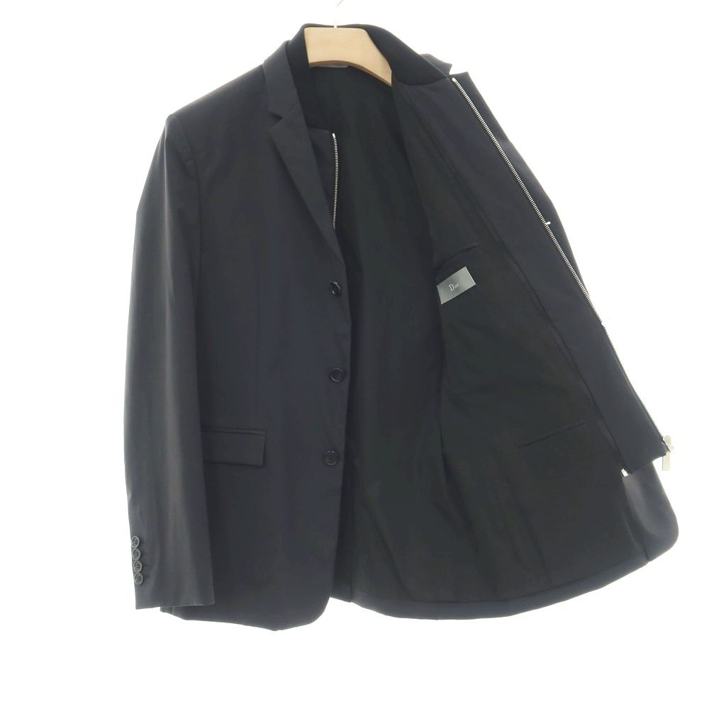 【中古】ディオールオム Dior Homme ナイロン 3B カジュアルジャケット チャコールグレー【サイズ48】【メンズ】 中古】ディオールオム Dior Homme ナイロン 3B カジュアルジャケット