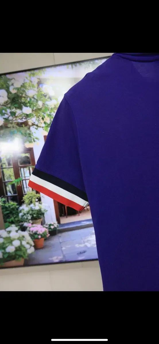 モンクレール 半袖 カラーTシャツ ネイビー