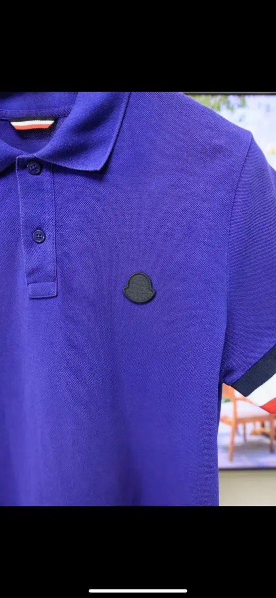 モンクレール 半袖 カラーTシャツ ネイビー
