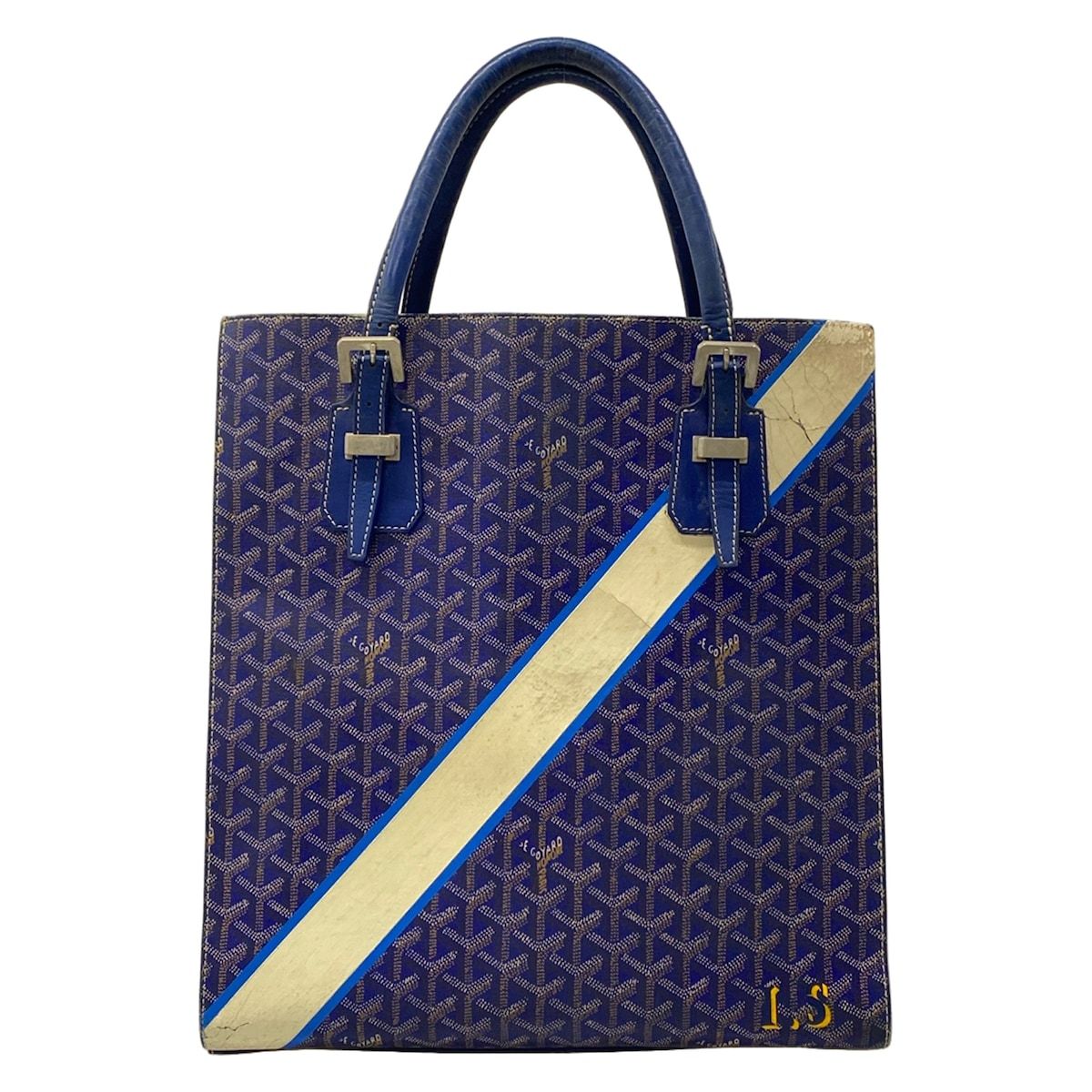 GOYARD(ゴヤール) トートバッグ コモールGM ブルー×アイボリー×マルチ 