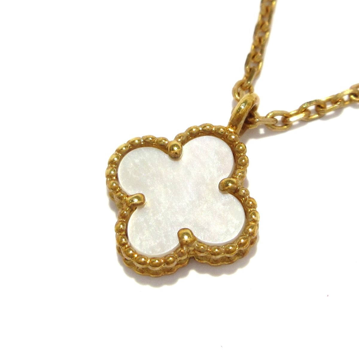 Van Cleef & Arpels(ヴァンクリーフ&アーペル) ネックレス スウィートアルハンブラ VCARF69100 K18PG×マザーオブパール