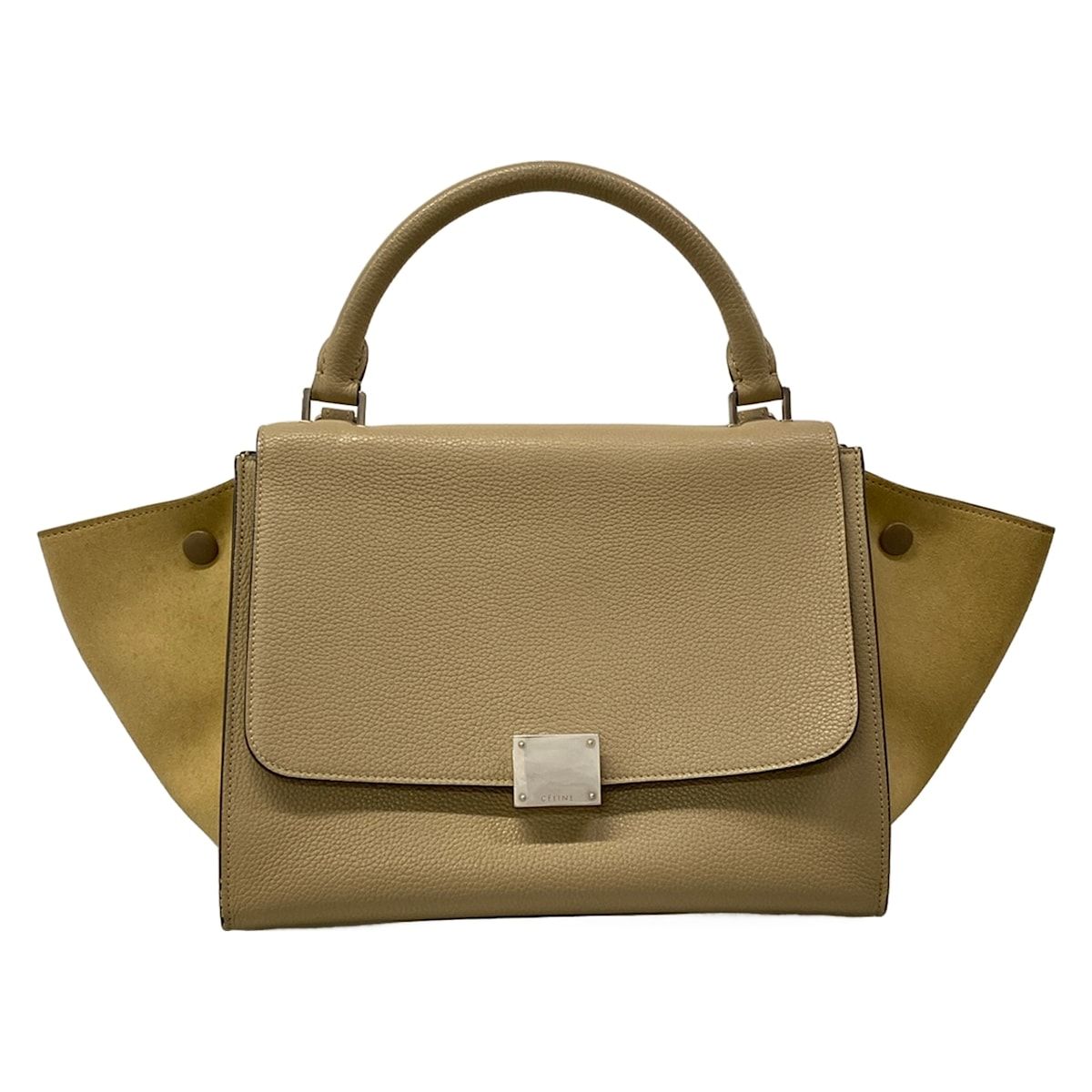 CELINE(セリーヌ) ハンドバッグ トラペーズスモール ベージュ レザー
