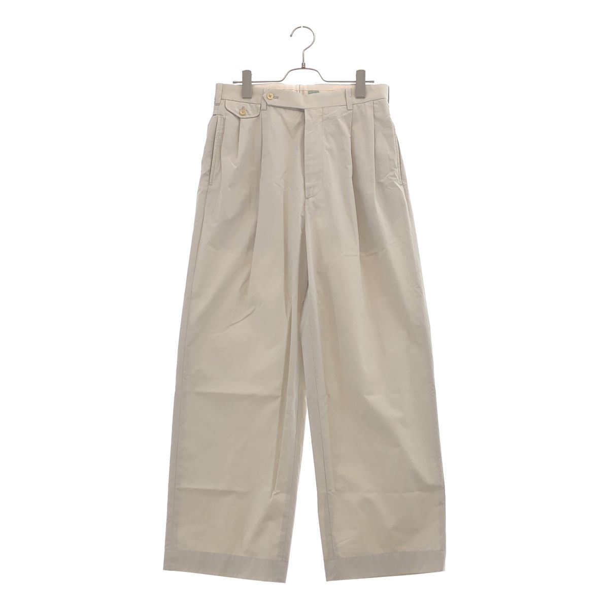 A.PRESSE / アプレッセ | 2023SS | High Density Weather Cloth Trousers チノトラウザーパンツ | 1 | エクリュ | メンズ 20,070円