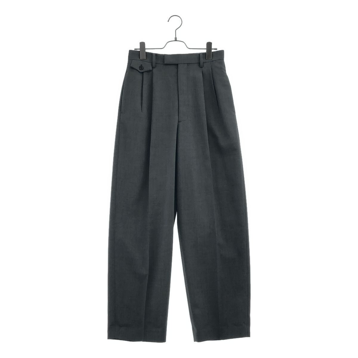 【美品】 YLEVE / イレーヴ | 2022SS | TOP OVERDYE SUMMER WOOL TR / サマーウール 後染め トラウザーズパンツ | 1 | ブルーグレー | メンズ