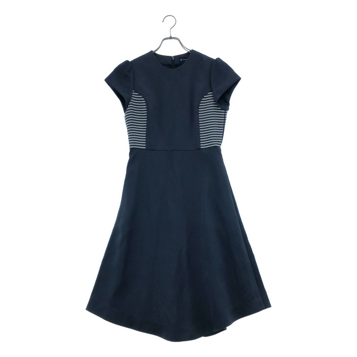 BORDERS at BALCONY / ボーダーズアットバルコニー | フレンチスリーブ フレアワンピース | 38 | ネイビー | レディース 7,526円