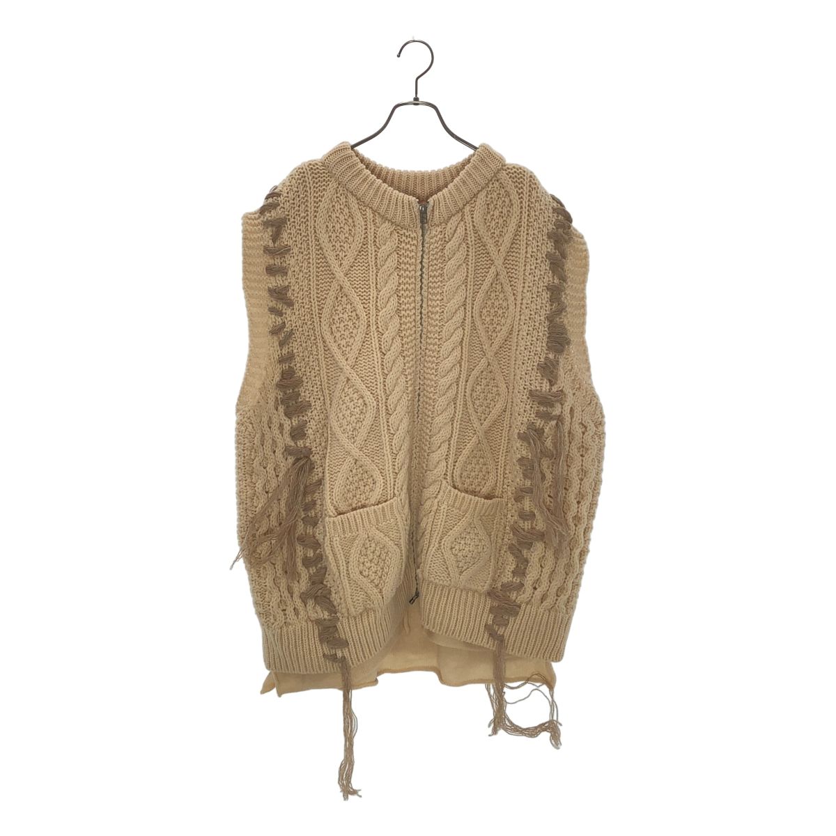 【新品】 mill / ミル | LAYER KINIT VEST ケーブルニットベスト | 2 | アイボリー | レディース 7,417円