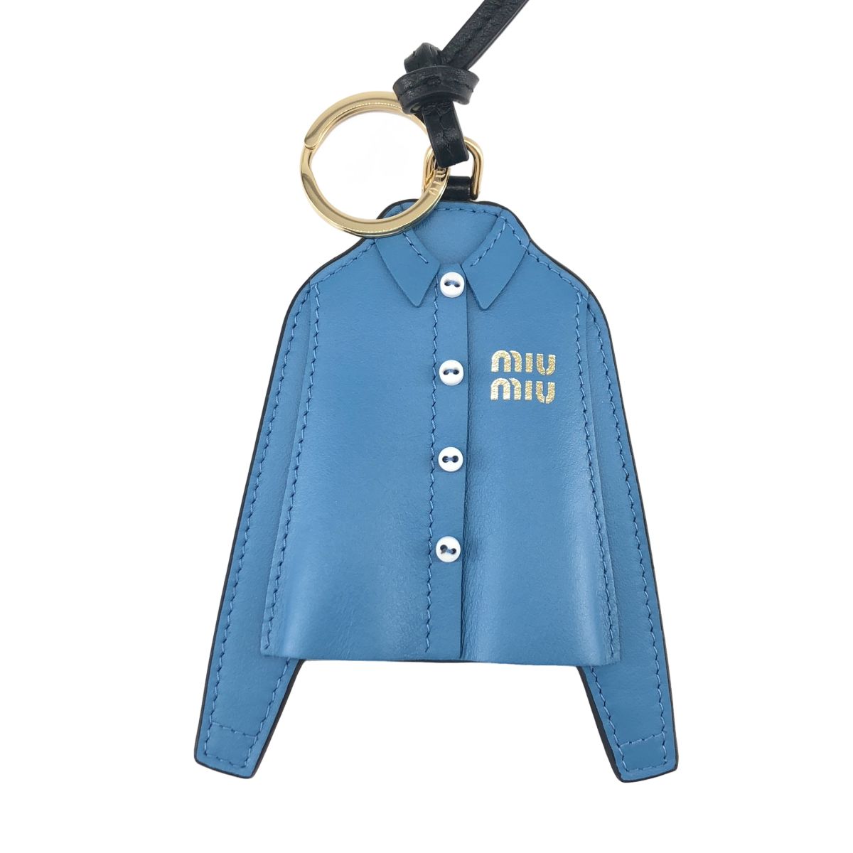 美品】 miu miu / ミュウミュウ | シャツモチーフ トリックレザー
