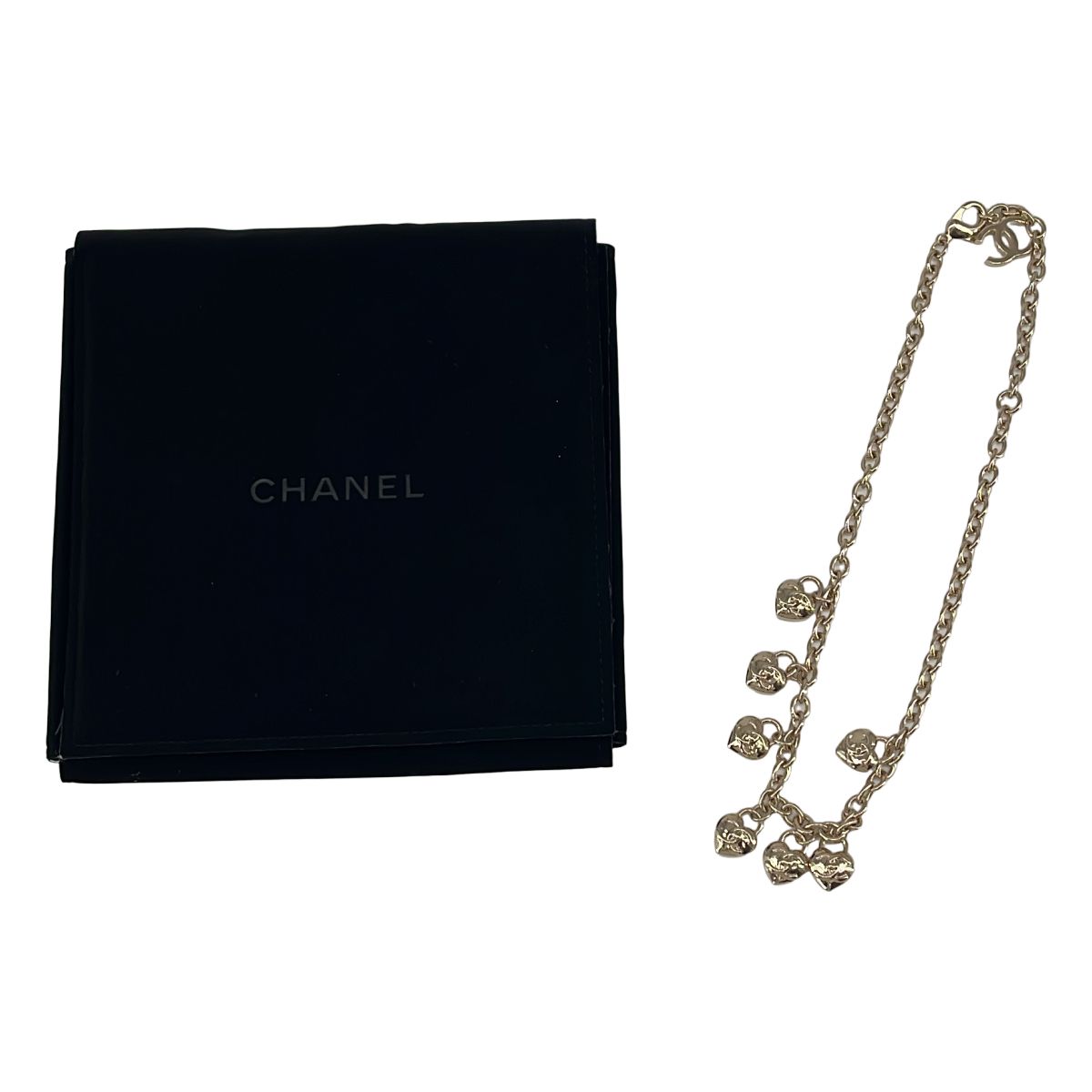 【美品】 CHANEL / シャネル | ココマーク ハート チェーンネックレス | ゴールド | レディース