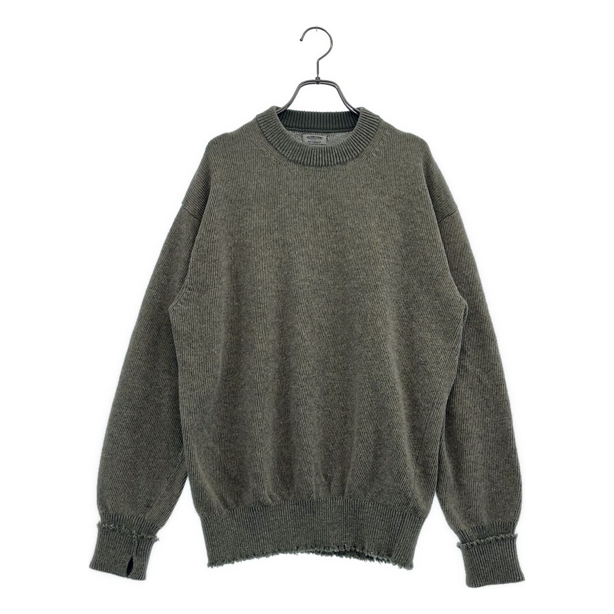 MAATEE&SONS / マーティー&サンズ | 強撚SHETLAND カシミヤ ウール プルオーバー ニット | 2 | グリーン | メンズ