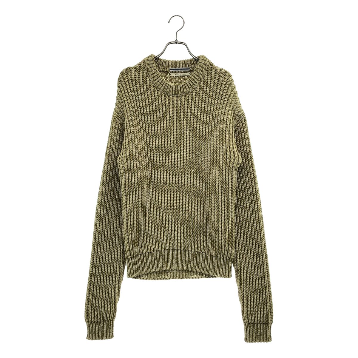 【美品】 Cristaseya / クリスタセヤ | MAXI SWEATER GOLD クルーネックニット | XS | ゴールド | メンズ