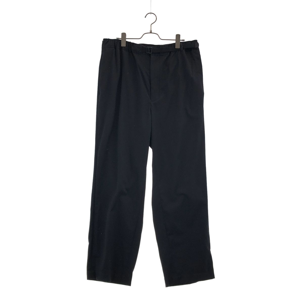 everyone / エブリワン | Cotton Twill Belted Easy Pants ベルテッド イージーパンツ | XL | ブラック | メンズ