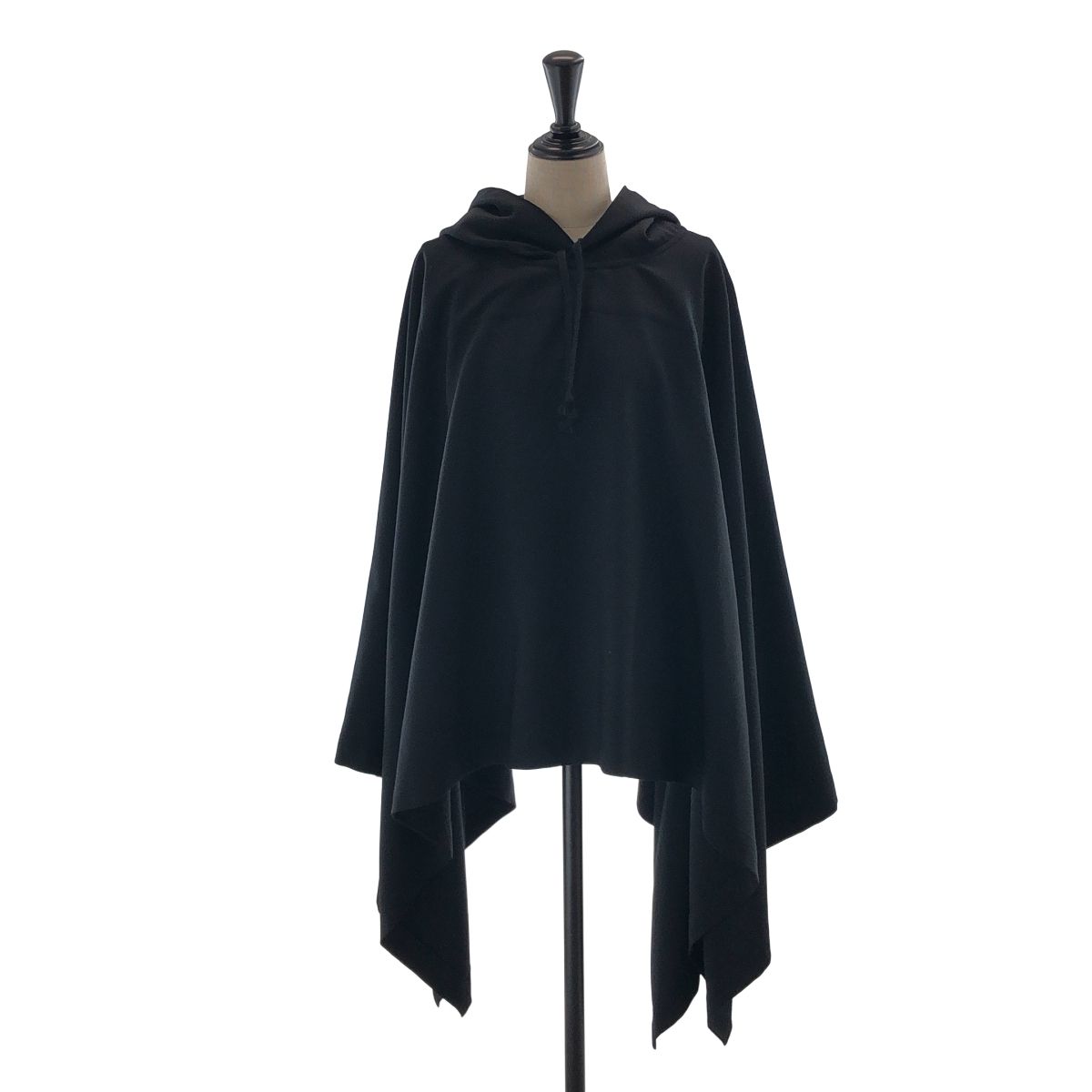 【美品】 COMME des GARCONS HOMME DEUX / コムデギャルソンオムドゥ | 2023AW | ウールギャバ ケープマント | ブラック | メンズ
