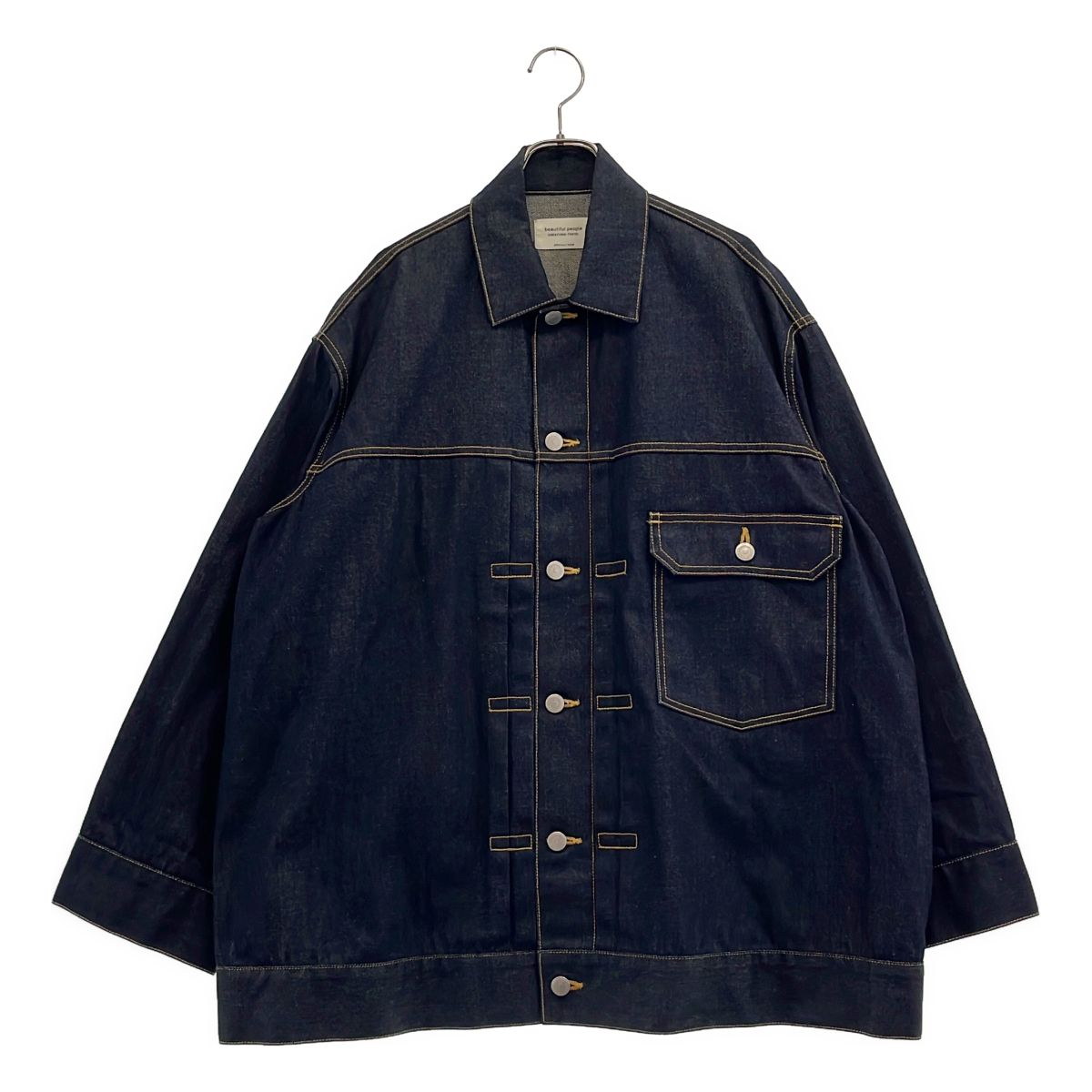 【美品】 beautiful people / ビューティフルピープル | selvedge denim big blouson セルヴィッチデニムビッグブルゾン | 38 | インディゴ | レディース 13,104円