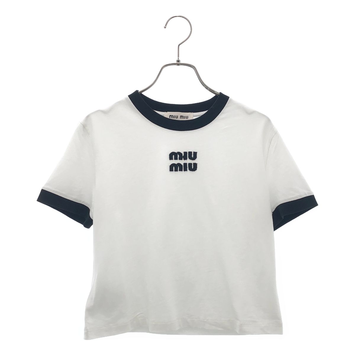 美品】 miu miu / ミュウミュウ | 2025 | 刺しゅうロゴ入り コットン