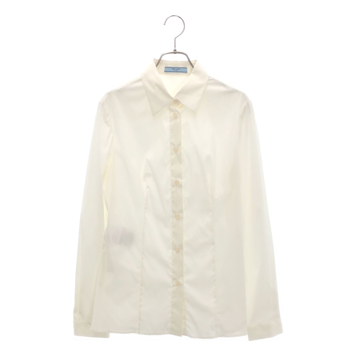 PRADA / プラダ | コットン混 ストレッチ ドレスシャツ | 42 | ホワイト | レディース 10,725円