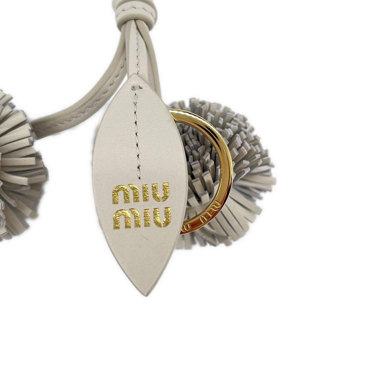 miu miu / ミュウミュウ | トリック レザー キーリング チャーム