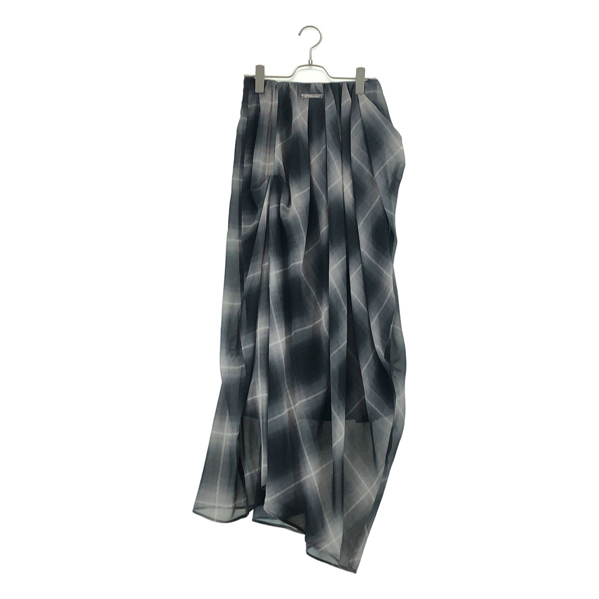 PRANK PROJECT / プランクプロジェクト | Draped Sheer Check Skirt ドレープシアーチェックスカート | 36 | グレー | レディース 6,129円