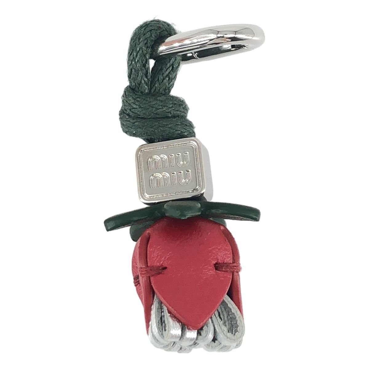 Miu Miu ミュウミュウ サンダル フラワーモチーフ レッド　36 美品】 miu miu / ミュウミュウ | フラワーモチーフ レザー マイクロ