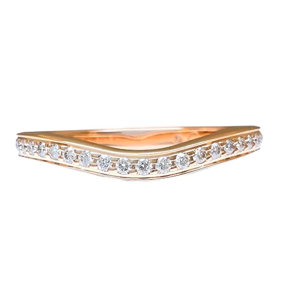Cartier カルティエ バレリーナリング ダイヤ 49サイズ PG CARTIER カルティエ リング バレリーナ ハーフエタニティ ダイヤ 750