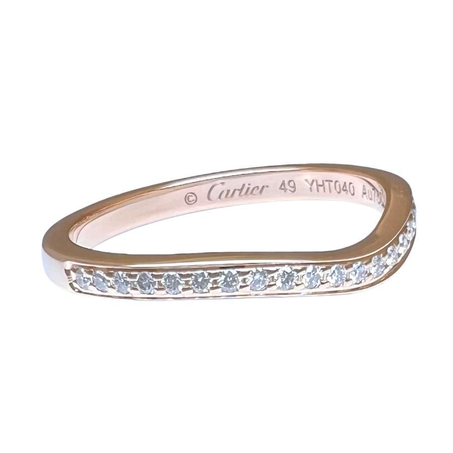 CARTIER カルティエ リング バレリーナ ハーフエタニティ ダイヤ 750