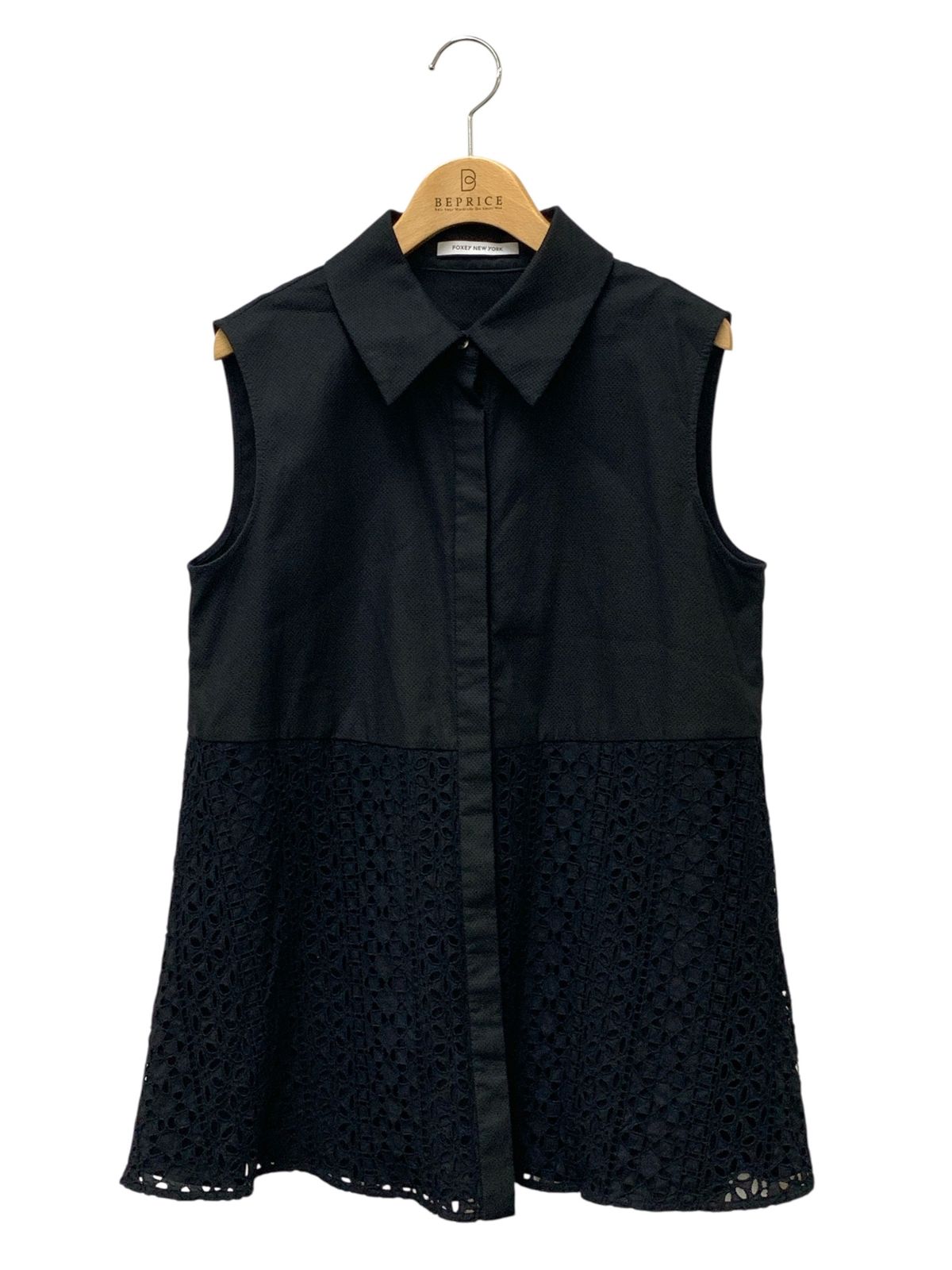 フォクシーニューヨーク Blouse English 44223 ブラウス 42 ブラック IT45YVWV3D2G