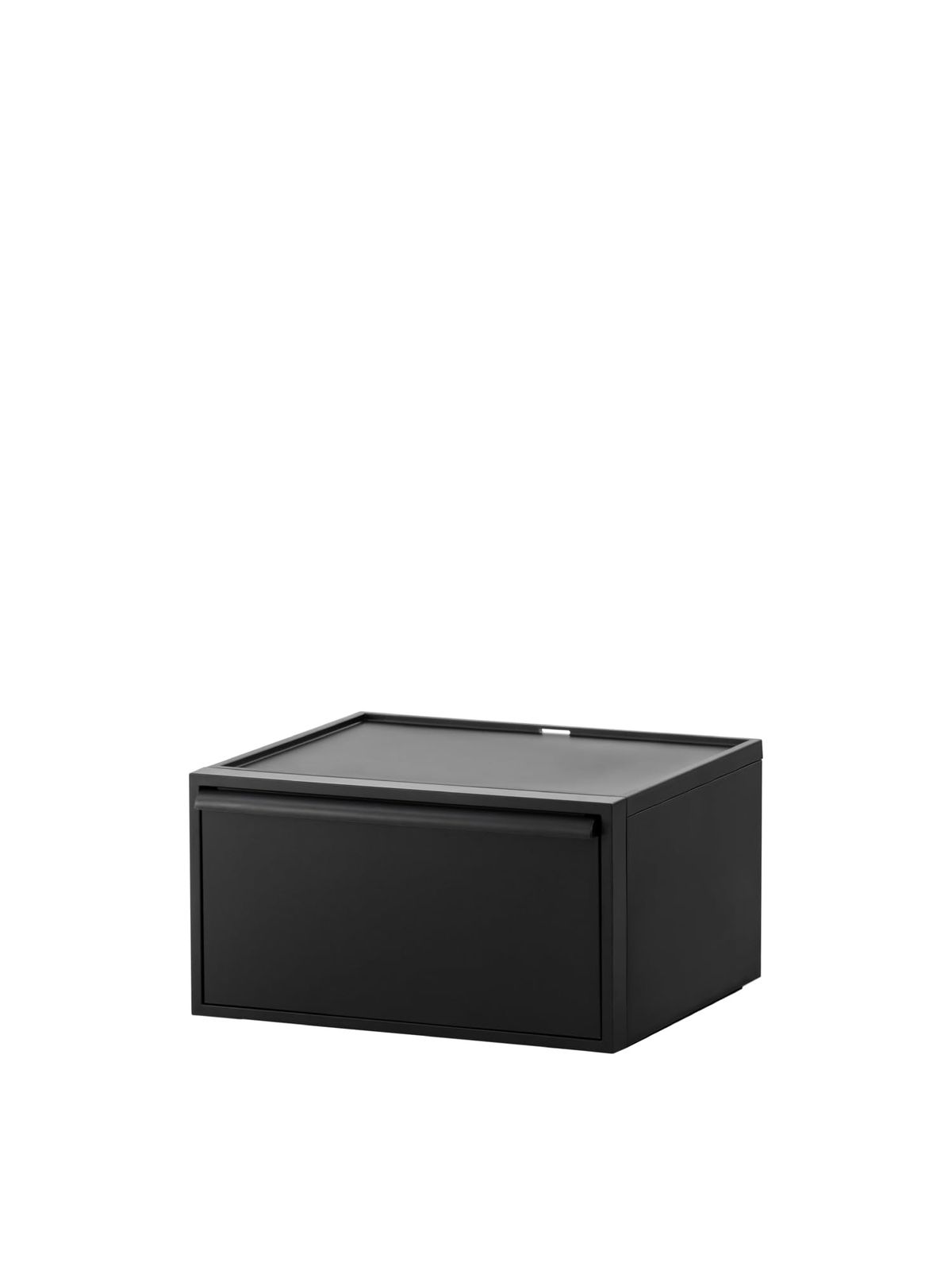 ライクイット (like-it) 収納ボックス クローゼットシステム ワイド (M) 単品 オールブラック(不透明) CS-WD2 約幅45x奥39.5x高24.7cm 日本製 シリーズ累計販売数270万台突破ｍａ
