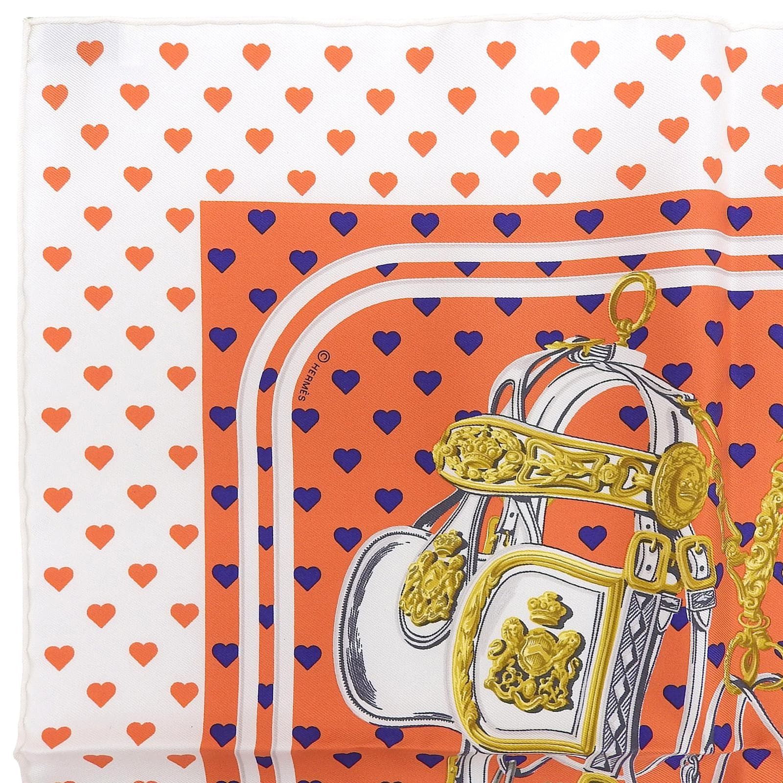 未使用品△HERMES エルメス カレ45 BRIDES de GALA LOVE 式典用馬勒