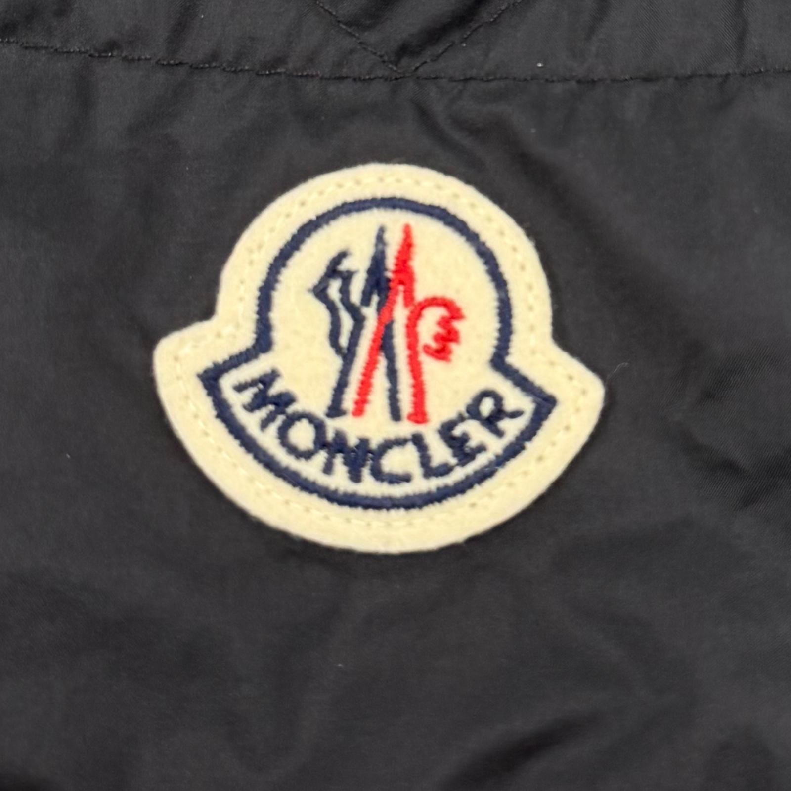 美品▽MONCLER モンクレール 2024年製 SELVES ロゴワッペン付き ダブル