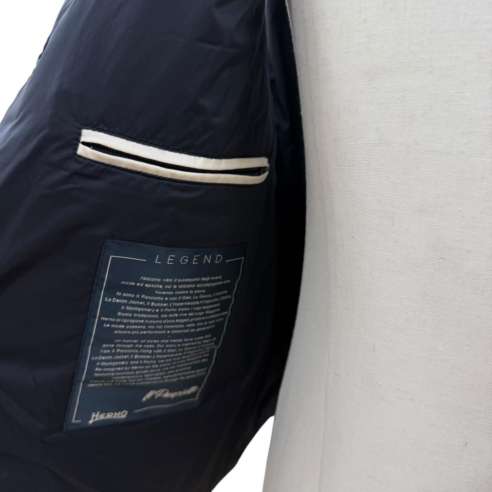 極美品▽Herno ヘルノ PI002ULE LEGEND レジェンド IL PANCIOTTO ロゴ
