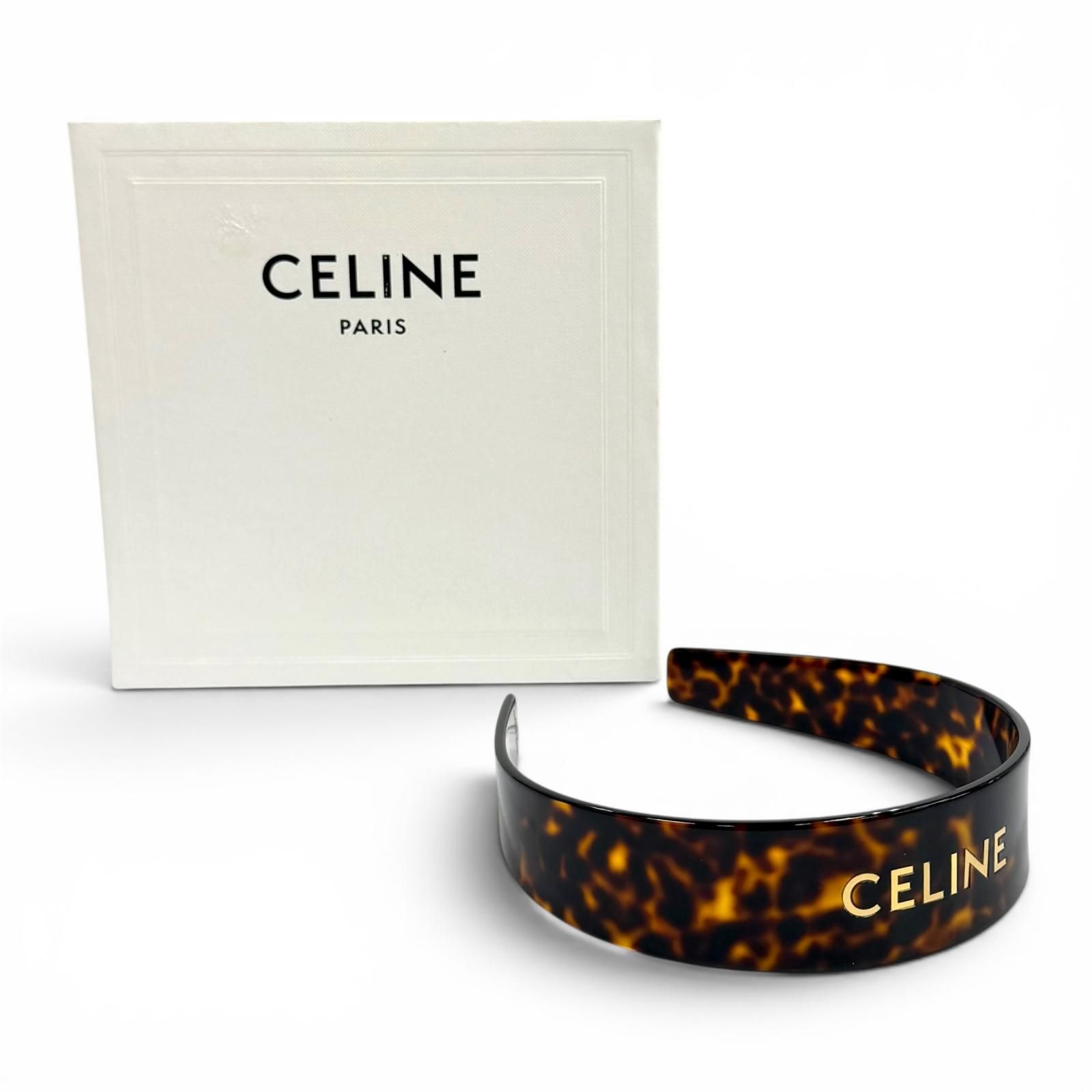 極美品☆CELINE セリーヌ 46Y376CEA ヘッドバンド アセテート