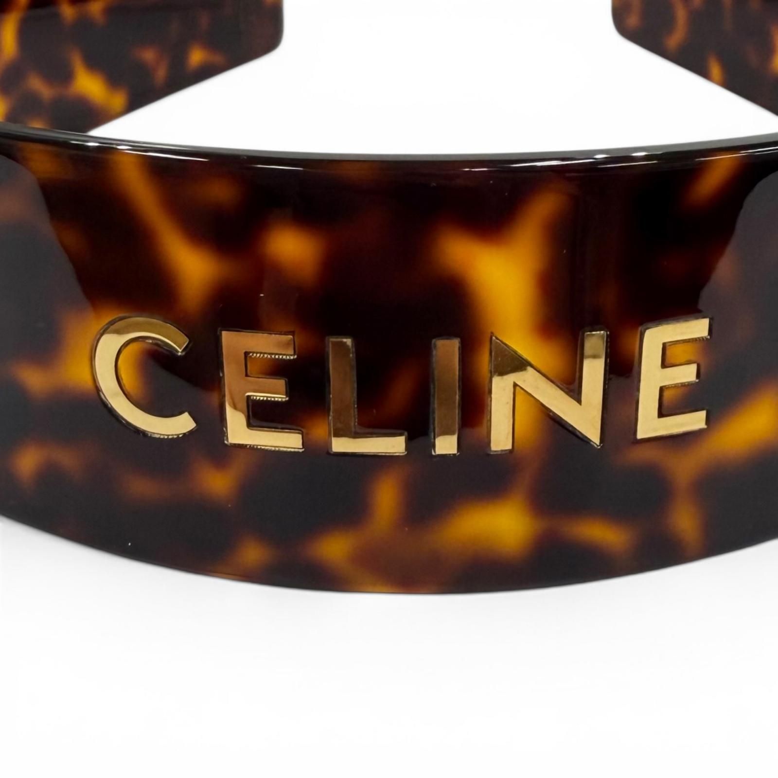 極美品☆CELINE セリーヌ 46Y376CEA ヘッドバンド アセテート