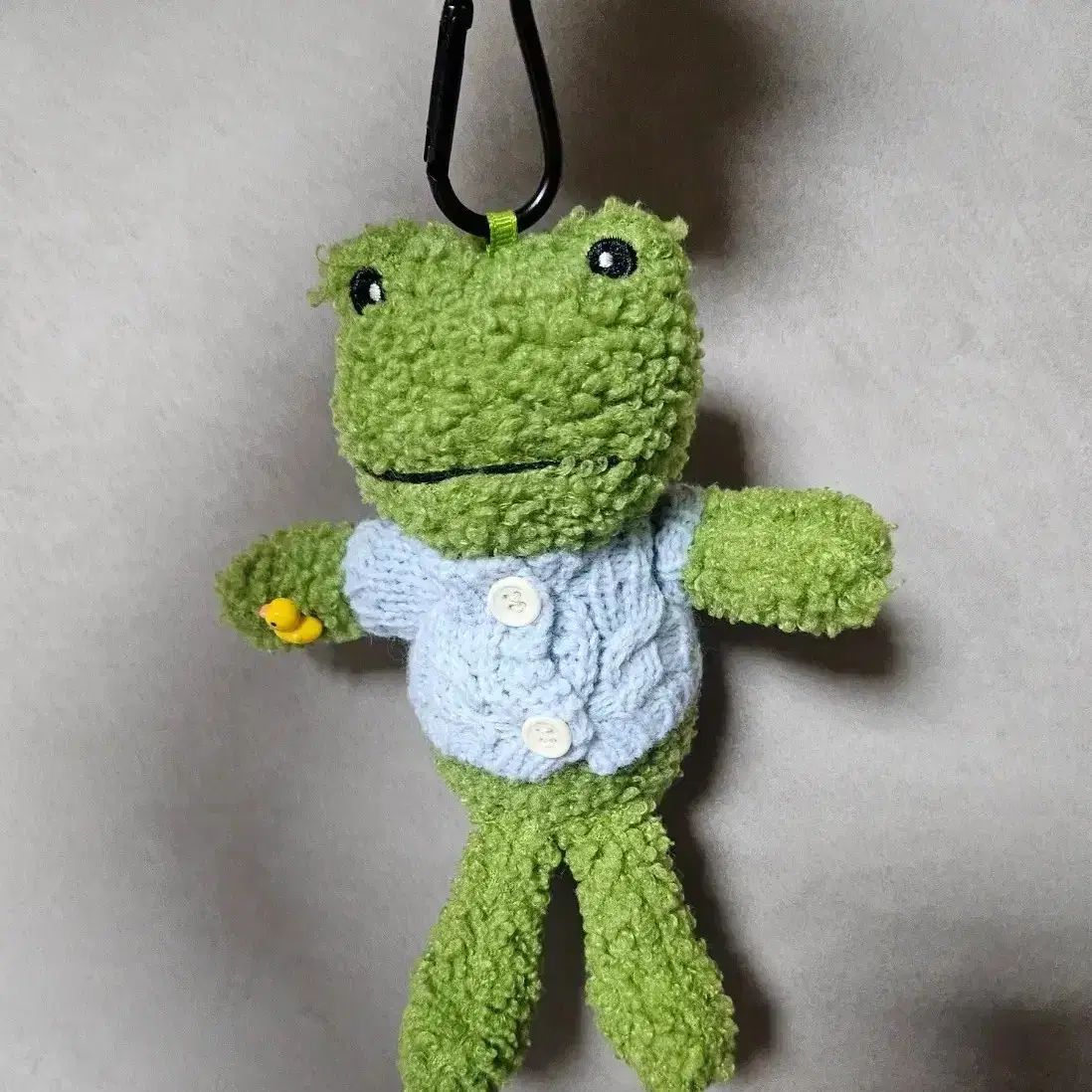 Llavero de peluche Frog Sky Knit
