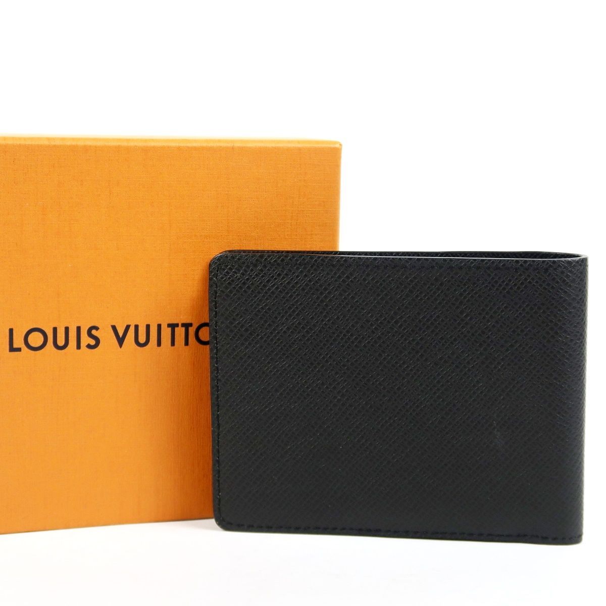 【新品同様・未使用】LOUIS VUITTON ヴィトン タイガ ポルトフォイユ ミュルティプル 2つ折財布 札入れ【UZ80】
