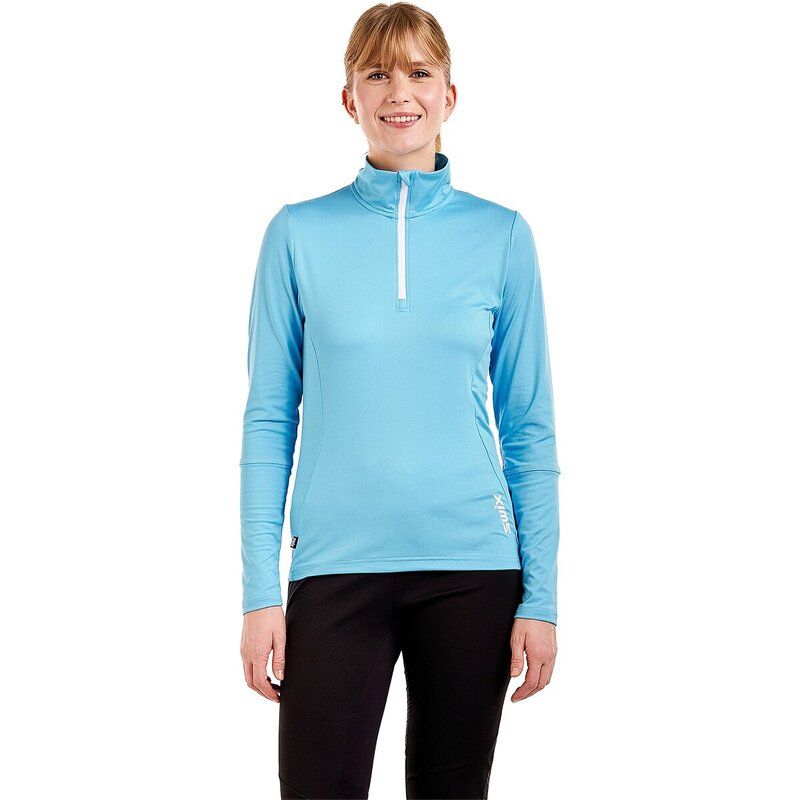 スウィックス レディース トップス Tシャツ Swix Tista 12Zip Mid Layer Top Womens Blue Grotto ブルー
