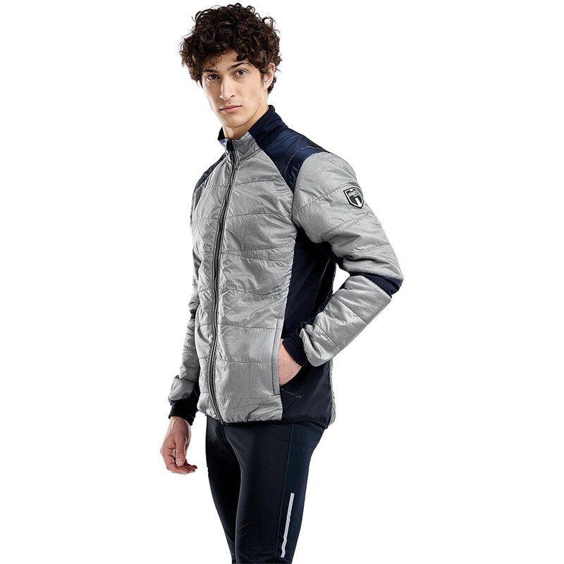 スウィックス メンズ アウター ジャケット・ブルゾン キルティング Swix Mayen Quilted Jacket Mens Light Grey Melange グレー