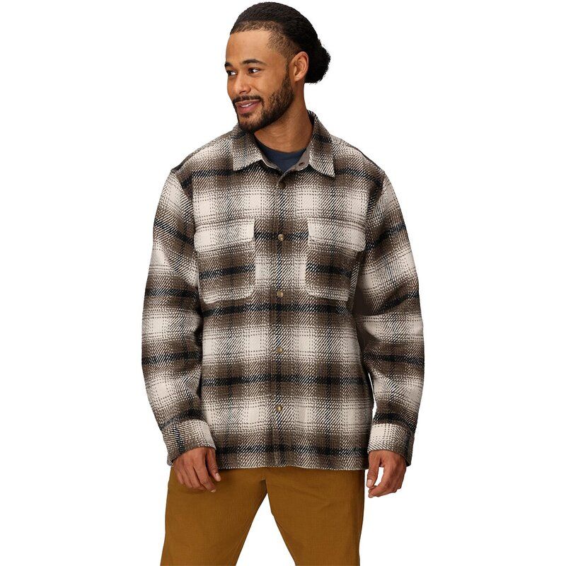 マーモット メンズ トップス シャツ Marmot Open Weave Heavyweight Flannel Overshirt Mens Birch Bark