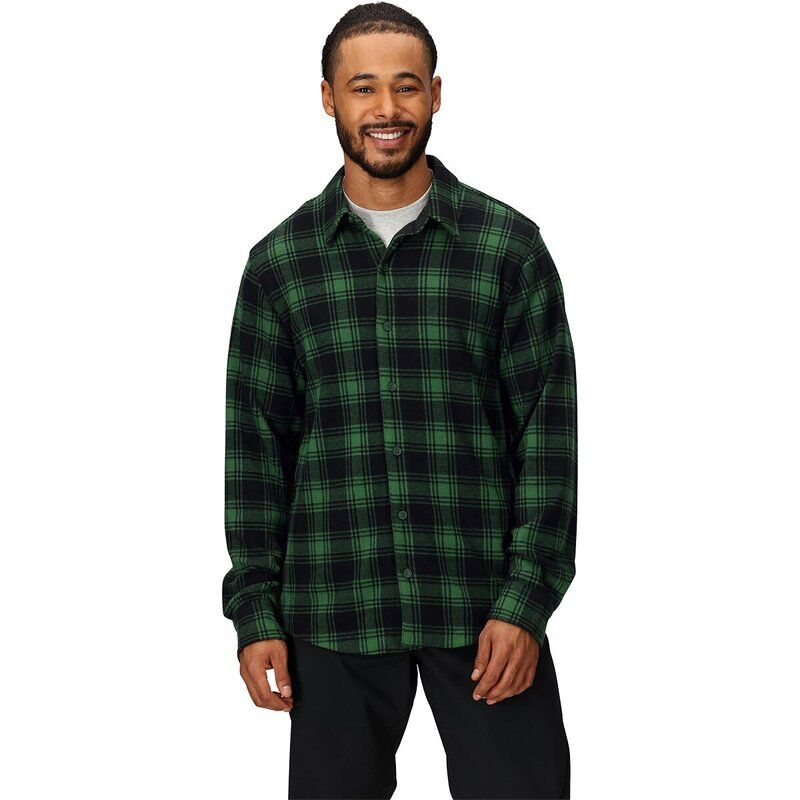 マーモット メンズ トップス シャツ ニット Marmot Alpine Haven Knit Flannel Shirt Mens Juniper Green グリーン 17,486円